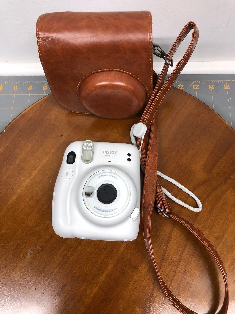 FujiFilm Instax Mini ll Instant Film Camera Auto Exposure Selfie Mirror White